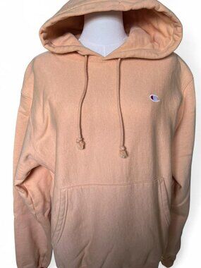 champion reverse weave pink/coral hoodie